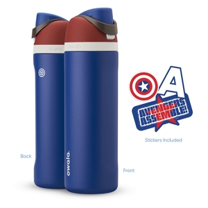 Bouteilles d'eau Owala 24oz FreeSip: Marvel Stainless Steel Captain America | TGW-21388538