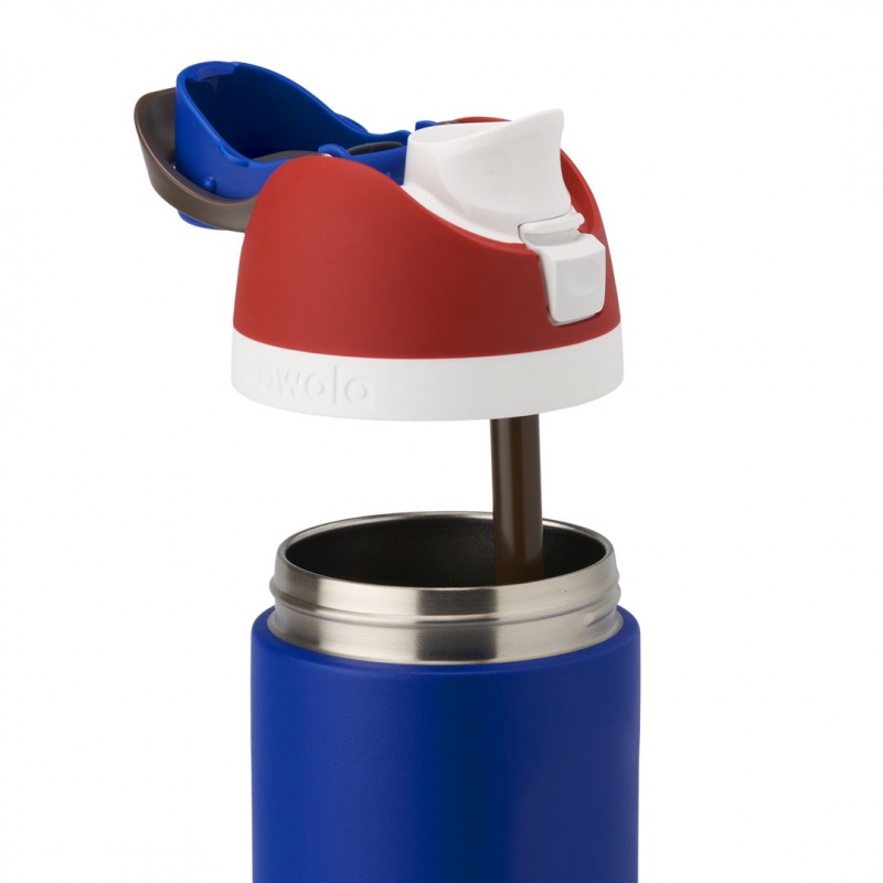 Bouteilles d'eau Owala 24oz FreeSip: Marvel Stainless Steel Captain America | TGW-21388538