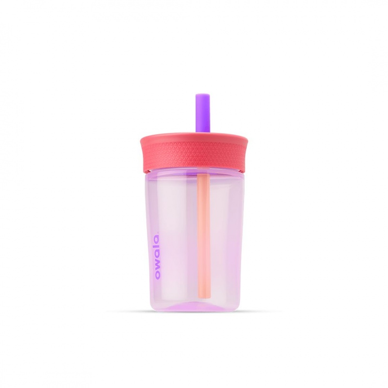 Bouteilles d'eau Owala 15oz Kids' Tumbler Plastique Lilac Rocket | VPK-10021722