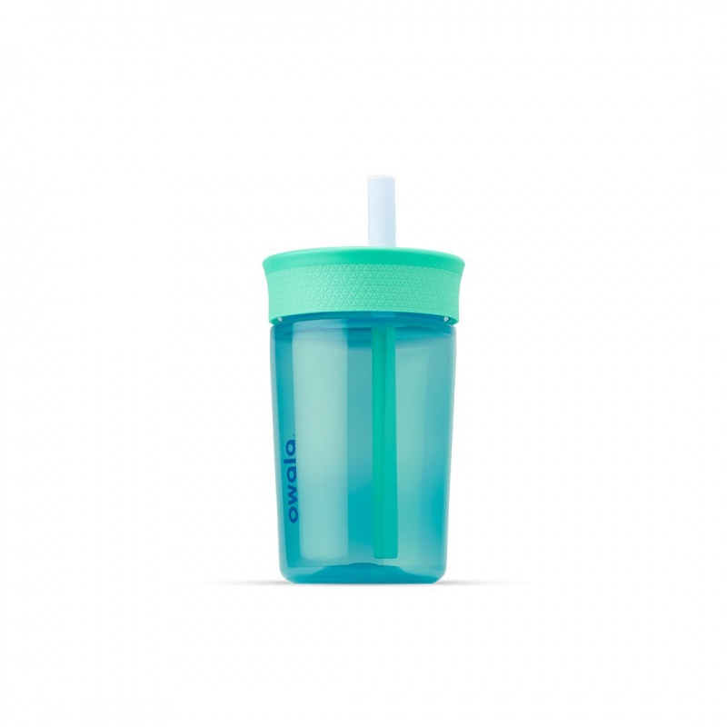 Bouteilles d'eau Owala 15oz Kids' Tumbler Plastique Bleu | CWP-69835279