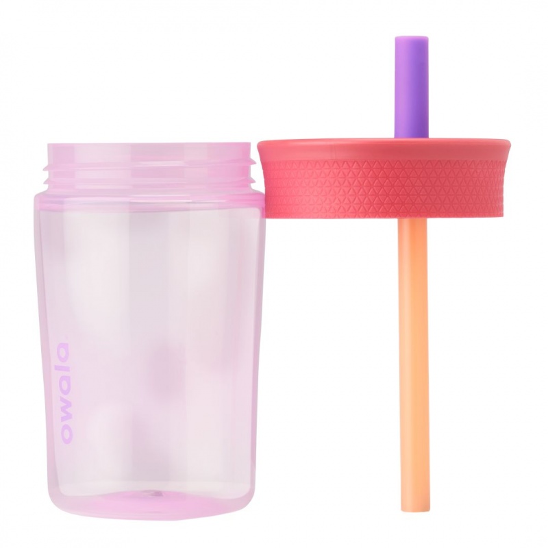 Bouteilles d'eau Owala 15oz Kids' Tumbler Plastique Lilac Rocket | VPK-10021722