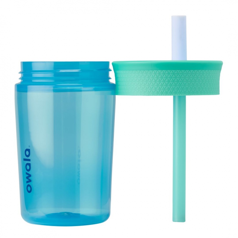 Bouteilles d'eau Owala 15oz Kids' Tumbler Plastique Bleu | CWP-69835279