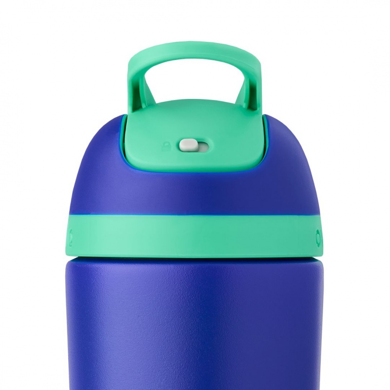 Bouteilles d'eau Owala 14oz Kids' Stainless Steel Flip? Stainless Steel Vert Clair | TXN-41600489