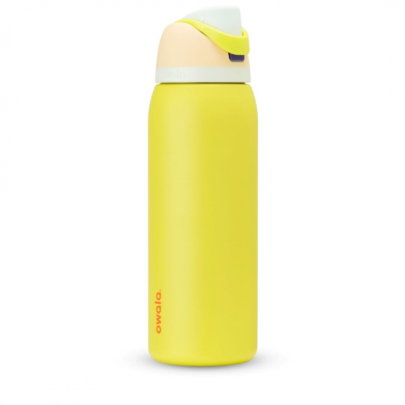 Bouteilles d'eau Owala 40oz FreeSip? Stainless Steel Citron | BVR-12274513